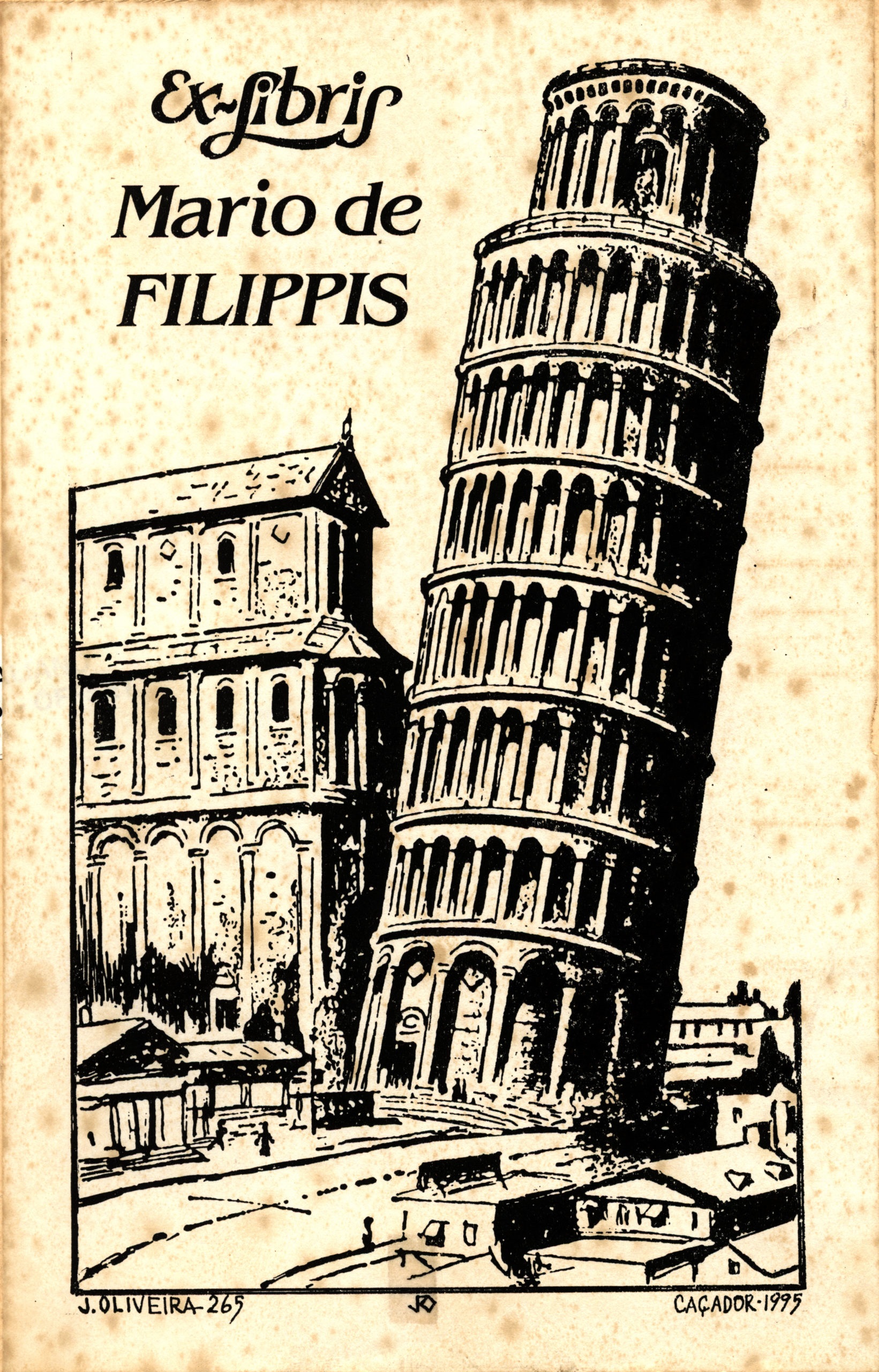 Ex libris de Jorge de Oliveira